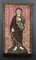 Tapiz del siglo XVIII de seda con santo bordado, Imagen 1