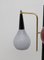 Moderne italienische Mid-Century Stehlampe aus Messing & Farbglas von Stilnovo, 1950er 7