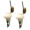 Vintage Opaline Glass Sconces, 1950s, Set of 2, Image 1