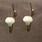 Vintage Opaline Glass Sconces, 1950s, Set of 2 8