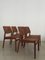 Scandinavian Teak and Rattan Dining Chairs by Arne Vodder for Sibast, Denmark, 1950s, Set of 4 2