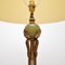 Lámpara de pie francesa de ónix y metal dorado, años 20, Imagen 4