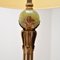 Lámpara de pie francesa de ónix y metal dorado, años 20, Imagen 5