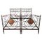 Single Beds in Iron, 19th Century, Set of 2 1