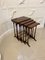 Victorian Figured Mahogany Nesting Tables, 1850s, Set of 4, Image 1