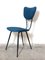 Italian Upholstered Metal Chair, 1960s, Image 1