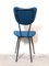 Italienischer Gepolsterter Stuhl aus Metall, 1960er 8