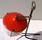 Lámpara de mesa trípode italiana roja, años 50, Imagen 2
