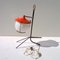 Lampe de Bureau Tripode Rouge, Italie, 1950s 1