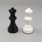 Jeu d'Échecs Noir et Blanc en Volterra Alabaster, Italie, 1970s, Set de 33 7