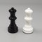 Schwarz-Weißes Schachspiel aus Volterra Alabaster, Italien, 1970er, 33 . Set 7