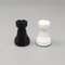 Jeu d'Échecs Noir et Blanc en Volterra Alabaster, Italie, 1970s, Set de 33 10