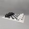 Juego de ajedrez en blanco y negro de Alabastro Volterra, Italia, años 70. Juego de 33, Imagen 1