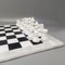 Jeu d'Échecs Noir et Blanc en Volterra Alabaster, Italie, 1970s, Set de 33 4