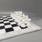 Juego de ajedrez en blanco y negro de Alabastro Volterra, Italia, años 70. Juego de 33, Imagen 4