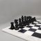 Juego de ajedrez en blanco y negro de Alabastro Volterra, Italia, años 70. Juego de 33, Imagen 3