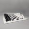 Juego de ajedrez en blanco y negro de Alabastro Volterra, Italia, años 70. Juego de 33, Imagen 2