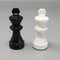Black and White Chess Set in Volterra Alabaster, Italy, 1970s, Set of 33 6