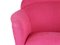 Italian Pink Upholstered Armchair, 1950s, Image 3