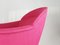 Butaca italiana tapizada en rosa, años 50, Imagen 6