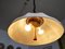 Danish Height-Adjustable Ceiling Lamp in Teak, 1970s 5