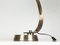 Italian White and Anodized Bronze Metal Table Lamp, 1960s, Image 6