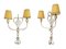 Italian Silver-Plated Brass Sconces, 1930s, Set of 2 1