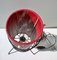 Lampe de Bureau Rouge en Plastique, Italie, 1950s 2