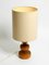 Large Table Lamp in Pine with Fabric Shade by Yngve Ekström for Lystella Sweden, 1970s, Image 15