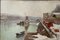 Michel Loche, Snowy Quay, años 20, óleo, Imagen 5