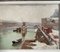 Michel Loche, Snowy Quay, años 20, óleo, Imagen 3