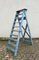 French Blue Painted Step Ladder, 1940s 6