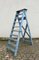 French Blue Painted Step Ladder, 1940s, Image 6