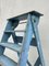 French Blue Painted Step Ladder, 1940s 7