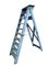 French Blue Painted Step Ladder, 1940s, Image 23