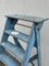 French Blue Painted Step Ladder, 1940s, Image 15