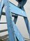 Escalera de mano francesa pintada de azul, años 40, Imagen 13
