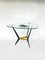 Beistelltisch oder Couchtisch aus Metall & Glas, Angelo Ostuni zugeschrieben, 1950er 4