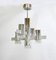 Modernist Metal Chandelier attributed to Gaetano Sciolari, Italy, 1960s, Image 1