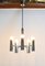 Modernist Metal Chandelier attributed to Gaetano Sciolari, Italy, 1960s 2