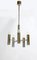 Modernist Metal Chandelier attributed to Gaetano Sciolari, Italy, 1960s, Image 1