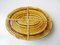 Tray in Rattan and Brass, 1970s 5