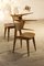 Vintage Leather and Wood Model 6157 Dining Chairs by Roger Landault, 1950s, Set of 3, Image 9