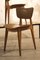 Vintage Leather and Wood Model 6157 Dining Chairs by Roger Landault, 1950s, Set of 3 1