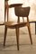 Vintage Leather and Wood Model 6157 Dining Chairs by Roger Landault, 1950s, Set of 3, Image 1