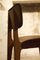 Vintage Leather and Wood Model 6157 Dining Chairs by Roger Landault, 1950s, Set of 3 8