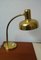 Lámpara de mesa / escritorio dorada de Joseph Brumberg, Sundern, años 60, Imagen 1