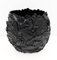 Moderner schwarzer Cache-Pot aus mattem Harz, 2000er 1