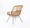 Italienischer Sessel aus Rattan & Korbgeflecht, 1950er 2
