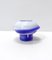 Postmoderne Wave Vase aus Muranoglas in Weiß & Blau von Carlo Moretti, Italien, 1970er 3